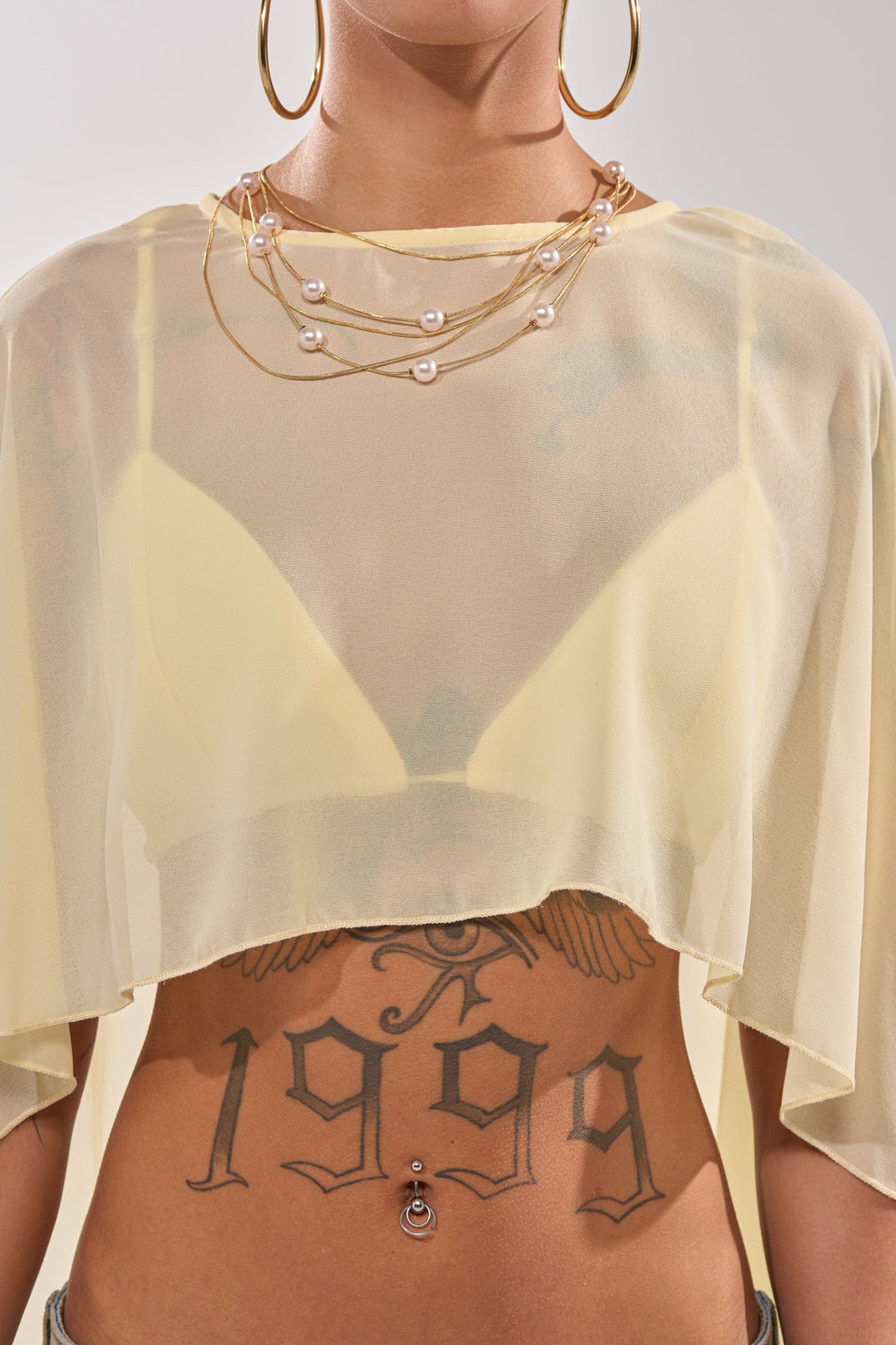 COOL GIRL CHIFFON BLOUSE IN YELLOW