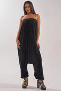 FROM THE CITY DROP CROTCH JUMPSUIT IN BLACK