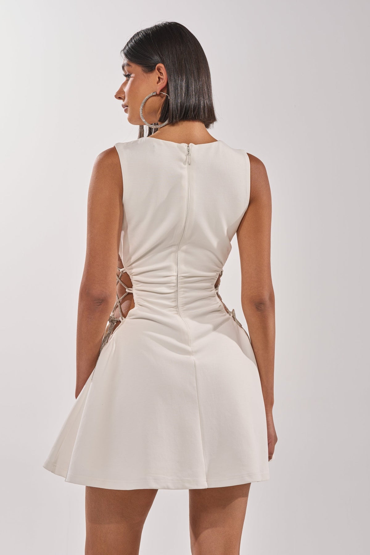 STAY CLASSY CUT OUT MINI DRESS