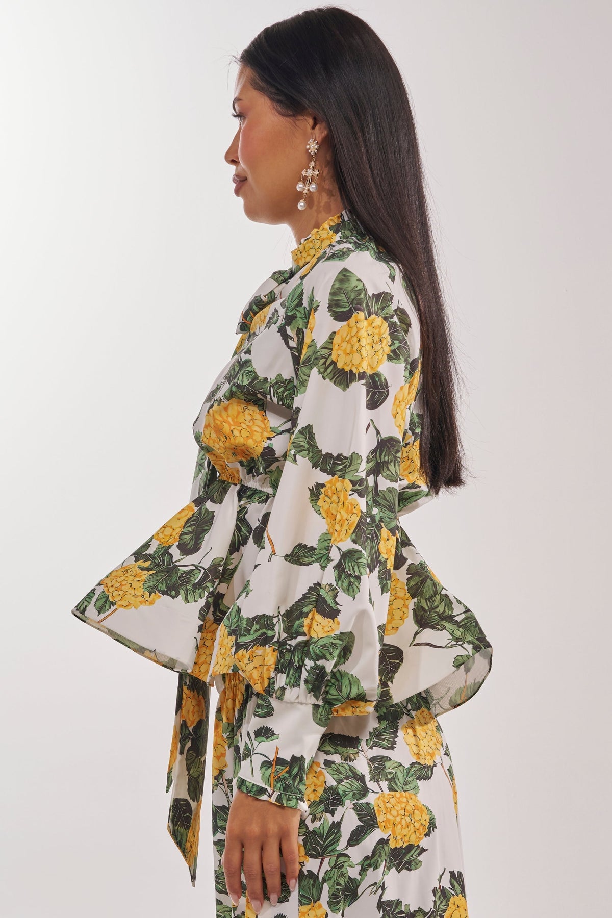 JULIE FLORAL PEPLUM BLOUSE