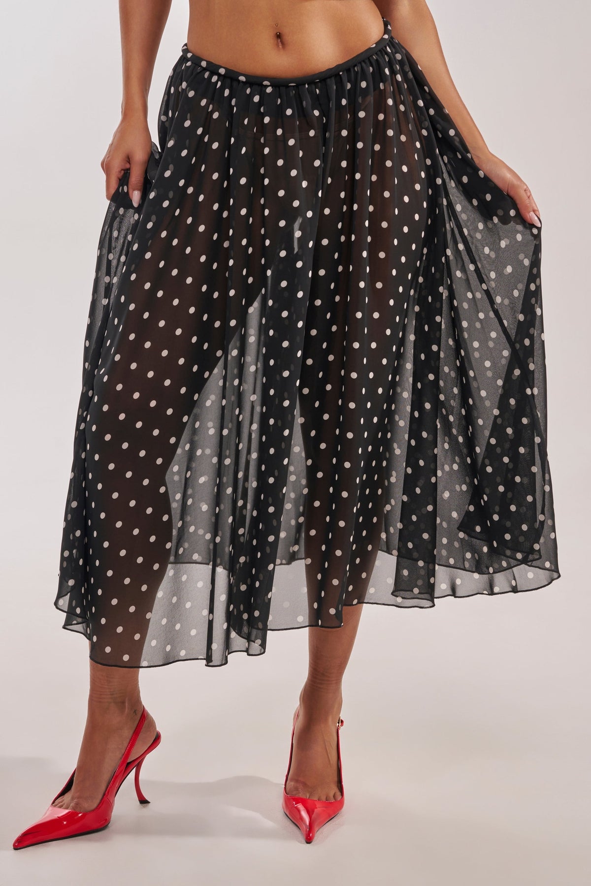 COOL GIRL POLKA DOT GAUCHO PANT