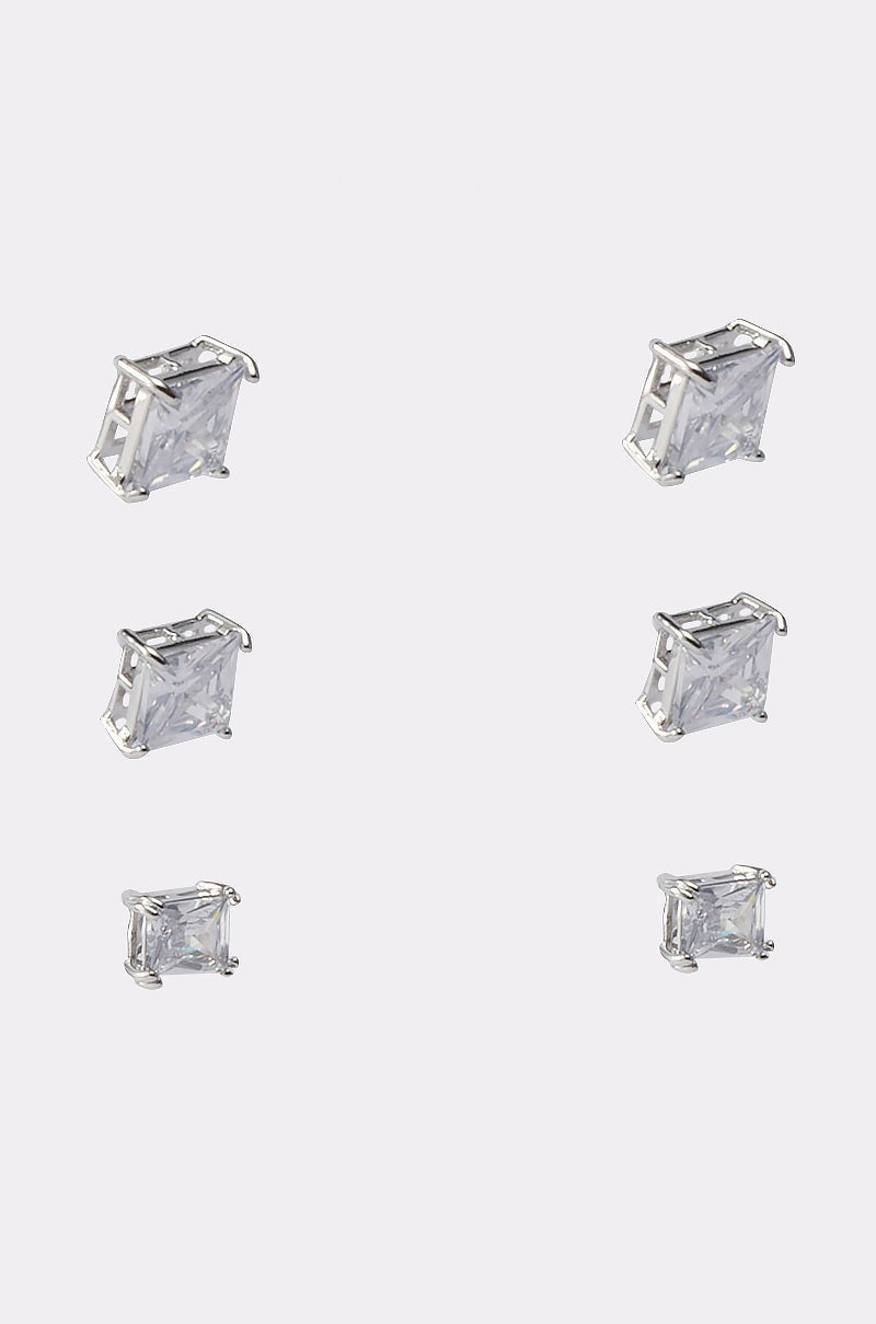 3 PACK STUD EARRING
