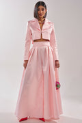LILA SATIN WIDE LEG PANT