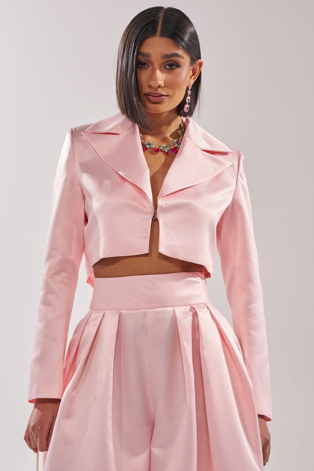 LILA SATIN BLAZER