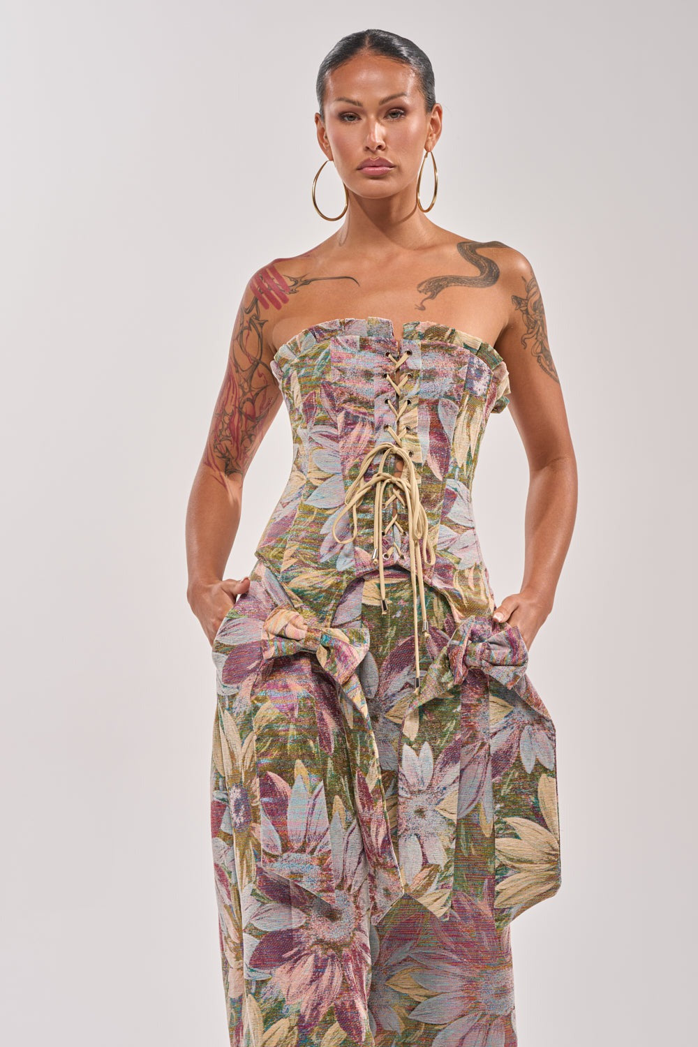 SUNFLOWER FIELDS CORSET