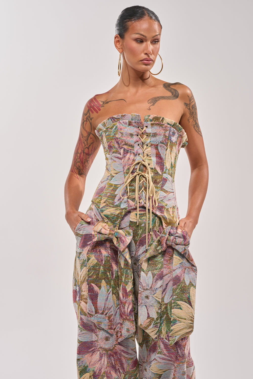 SUNFLOWER FIELDS CORSET
