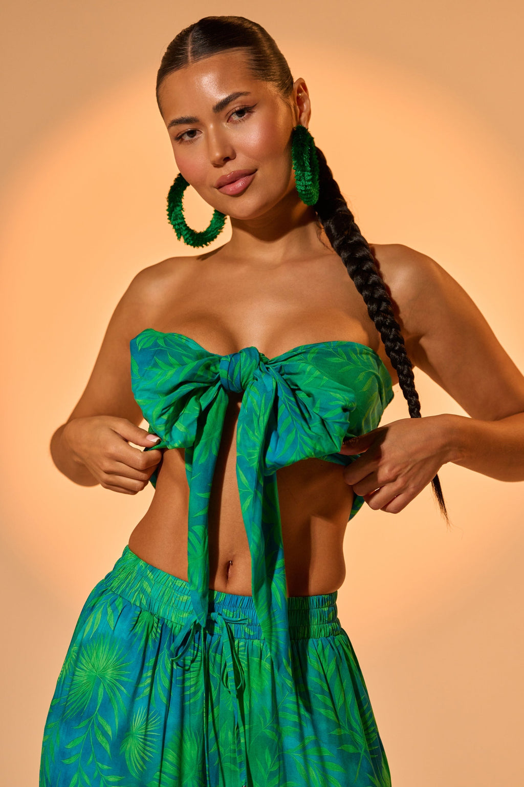 INTO THE GARDEN BRALETTE IN GREEN