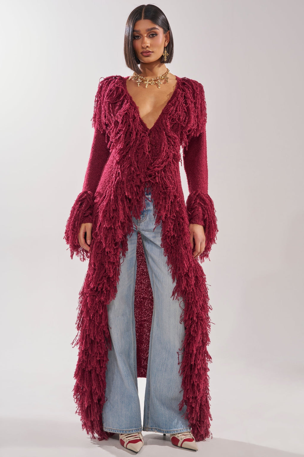 CAN'T GET ENOUGH FRINGE CARDIGAN