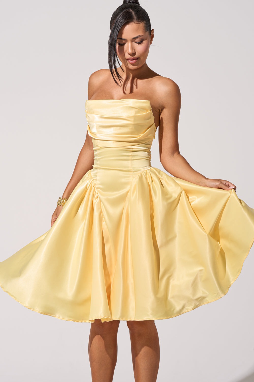 SHE CUTE CORSET MIDI DRESS