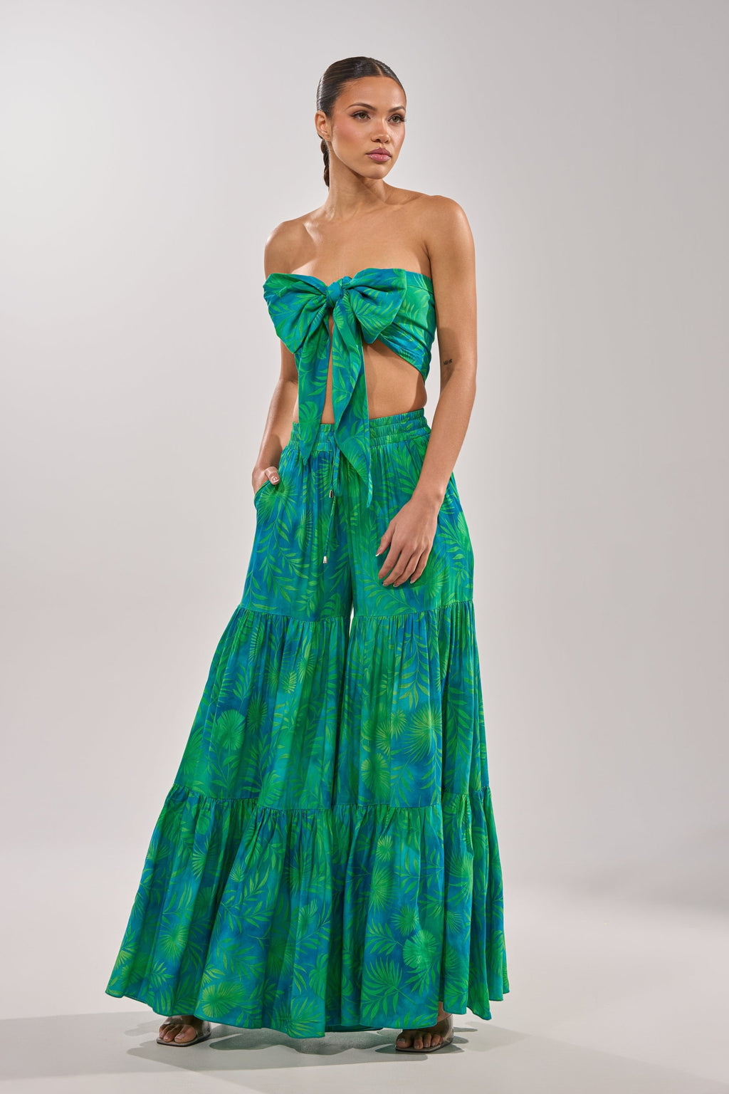 INTO THE GARDEN BRALETTE IN GREEN