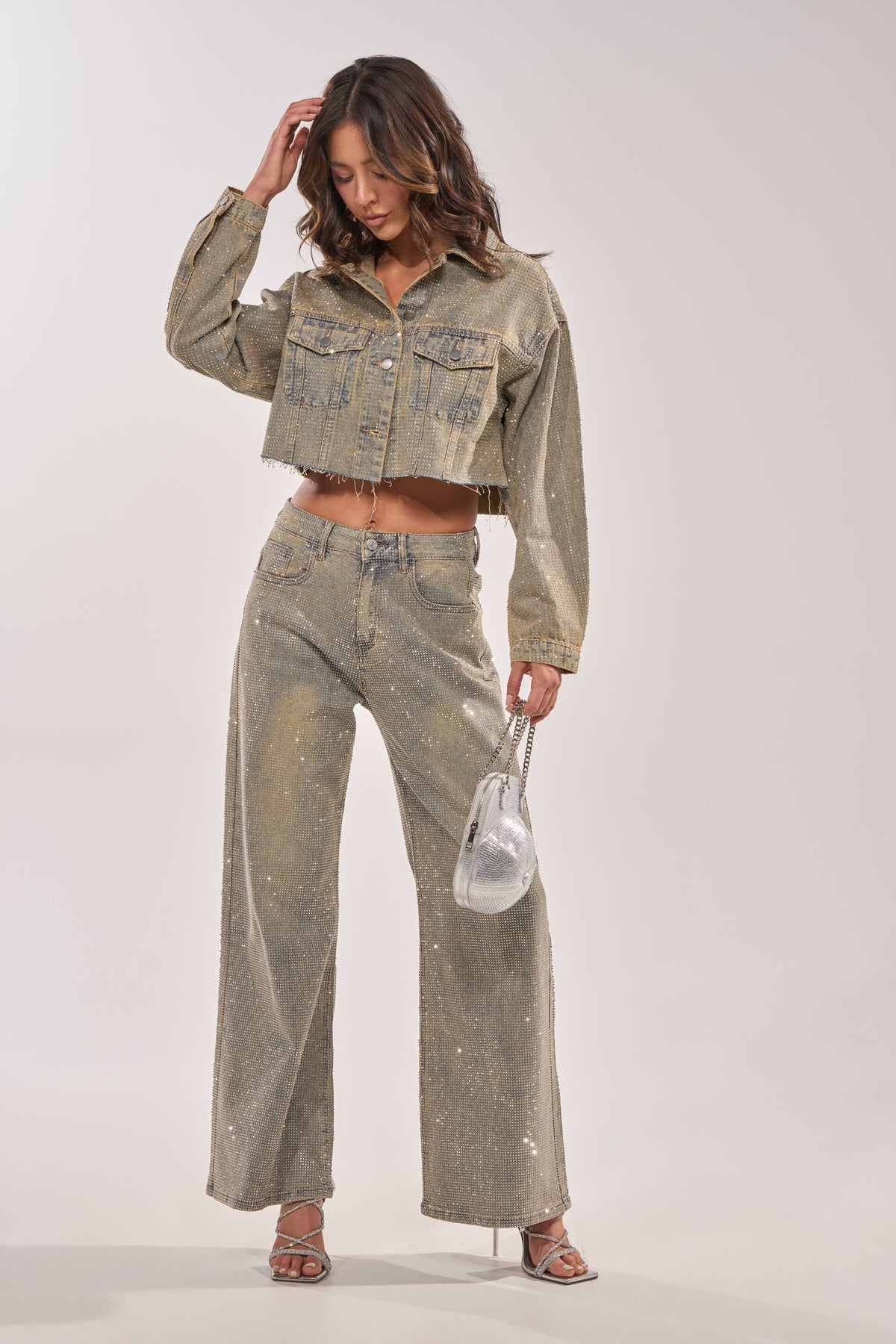 DEMI EMBELLISHED RELAXED DENIM