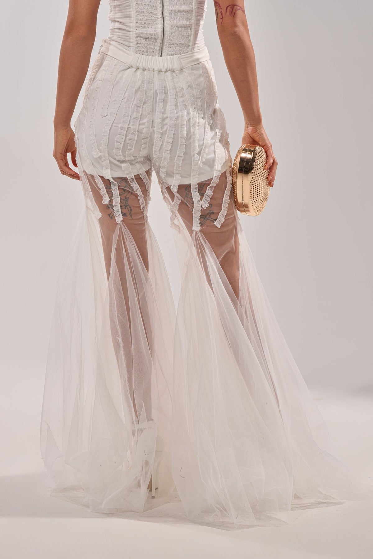 EYE FOR MY EYES ON YOUR MESH FLARE PANT