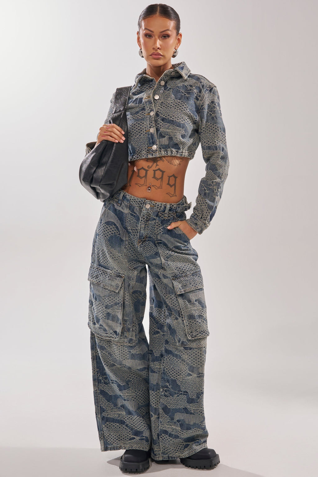 I THINK YOU WANNA KNOW DENIM CARGO PANT