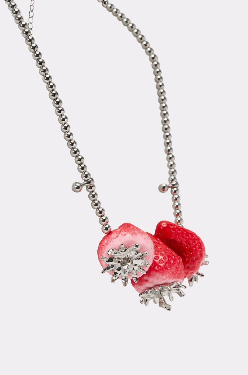 BITE ME STRAWBERRY NECKLACE