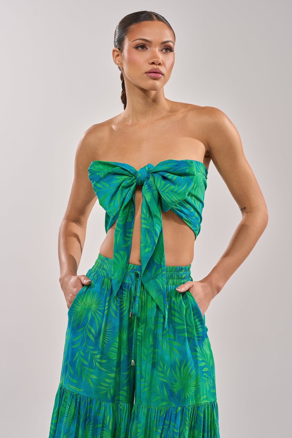 INTO THE GARDEN BRALETTE IN GREEN
