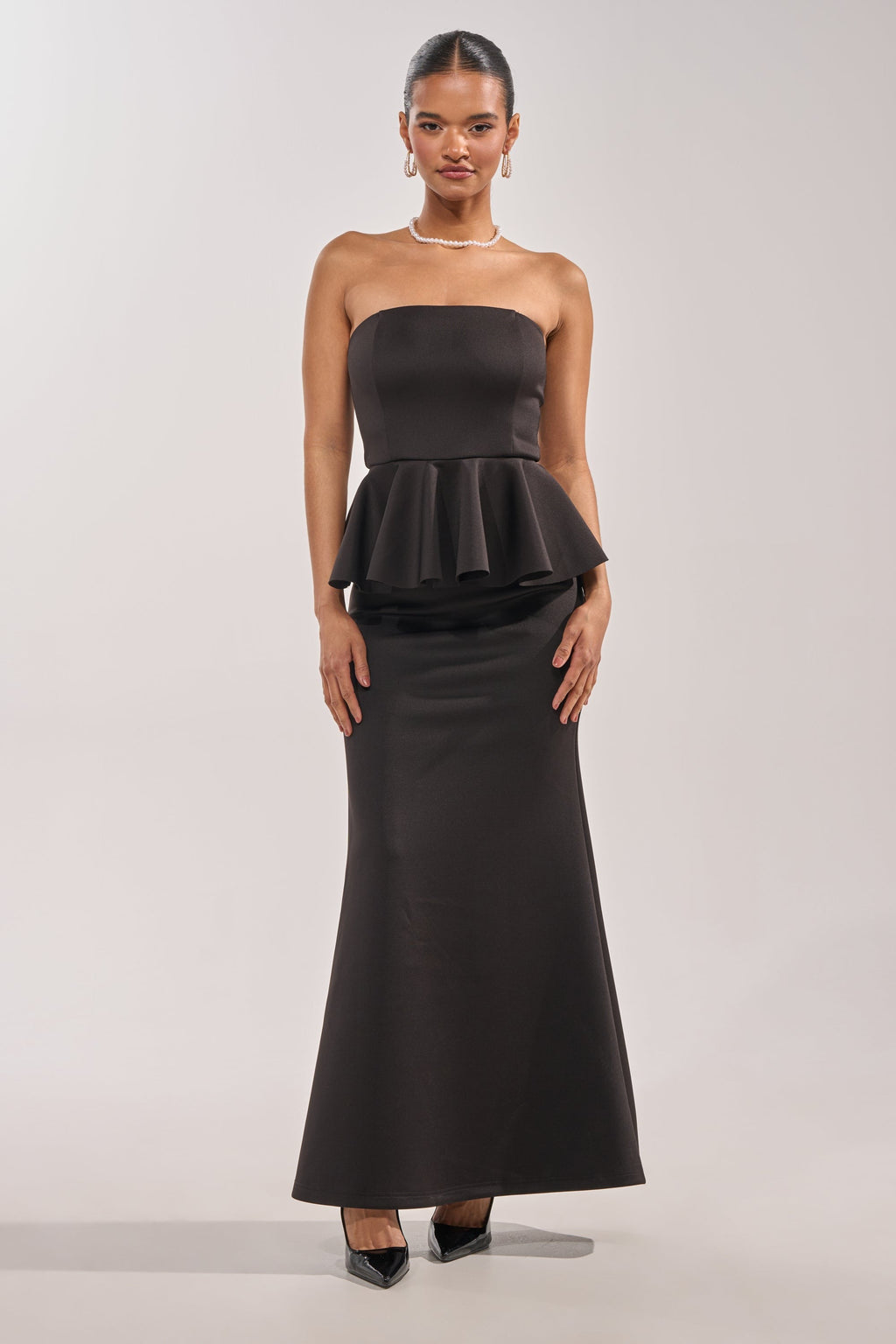 BUILDING AN EMPIRE STRAPLESS MAXI DRESS