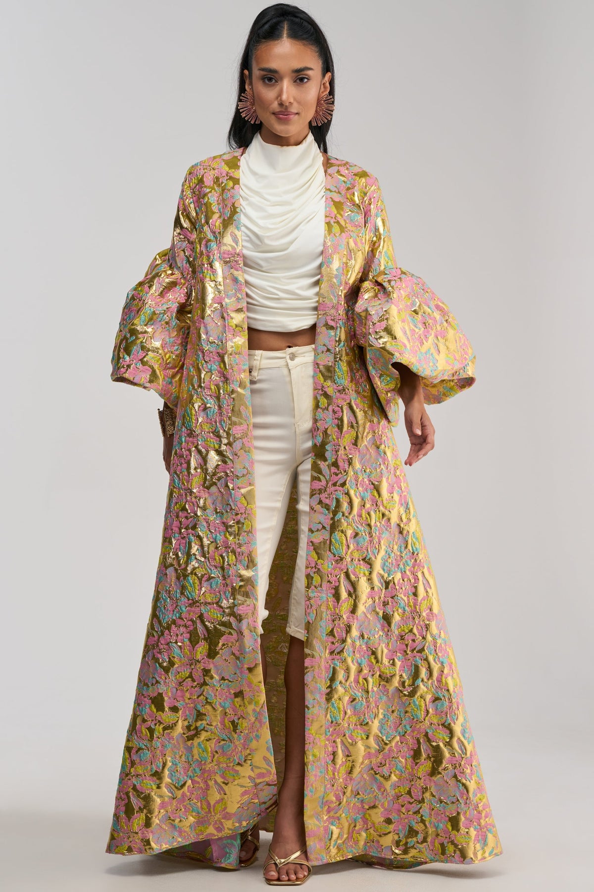 LEMON DROP BROCADE DUSTER