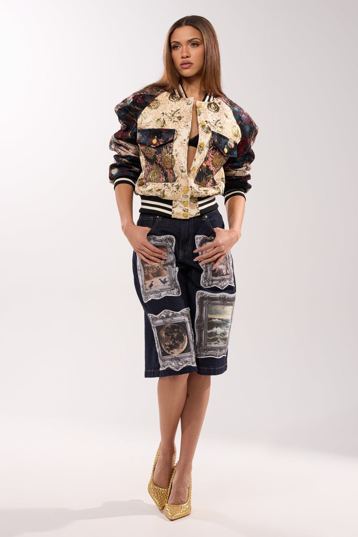 EGO CHECK PATCHWORK BOMBER