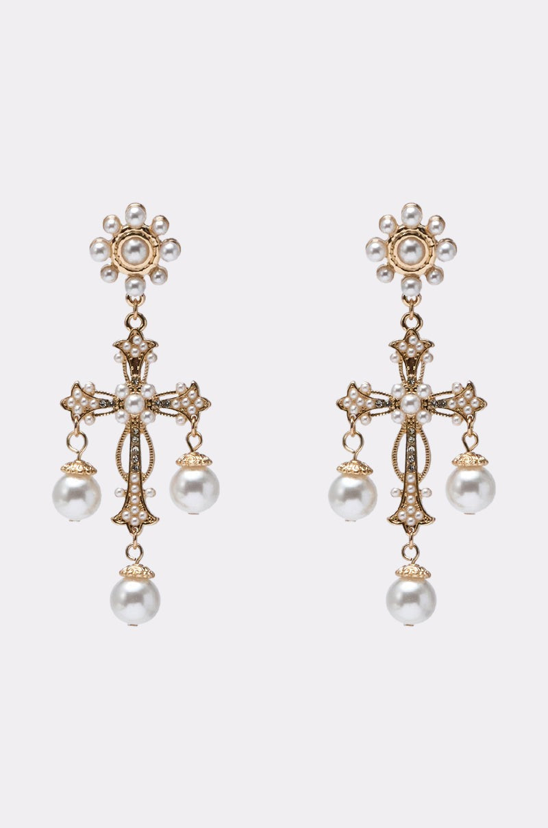 CROSS IT OUT EARRING