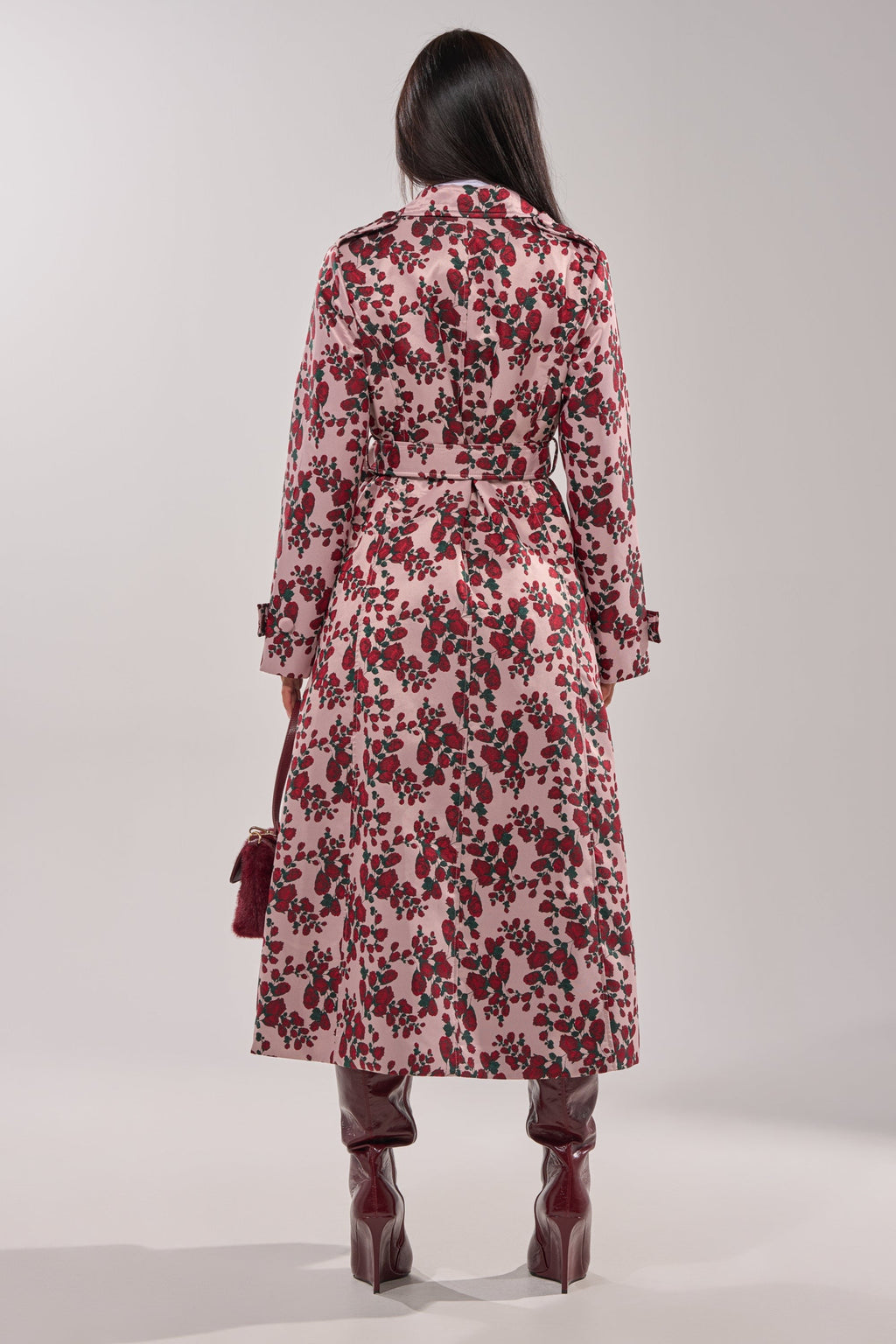 BUY ME ROSES JACQUARD TRENCH