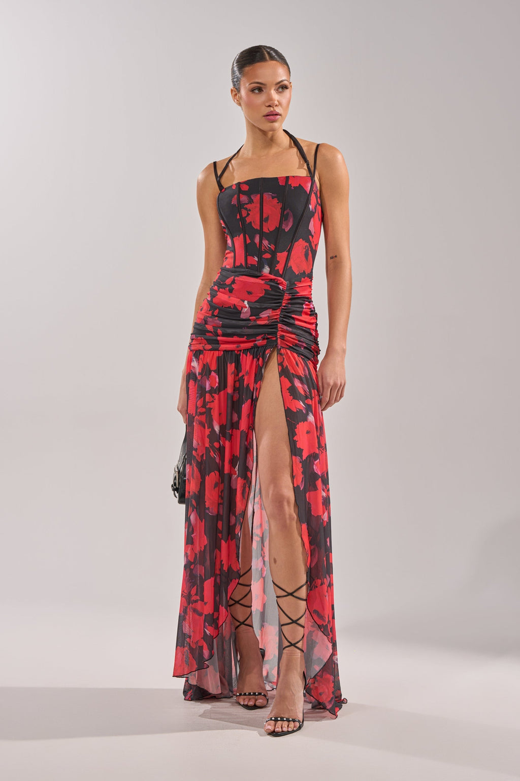 ROSE GARDEN MESH MAXI DRESS