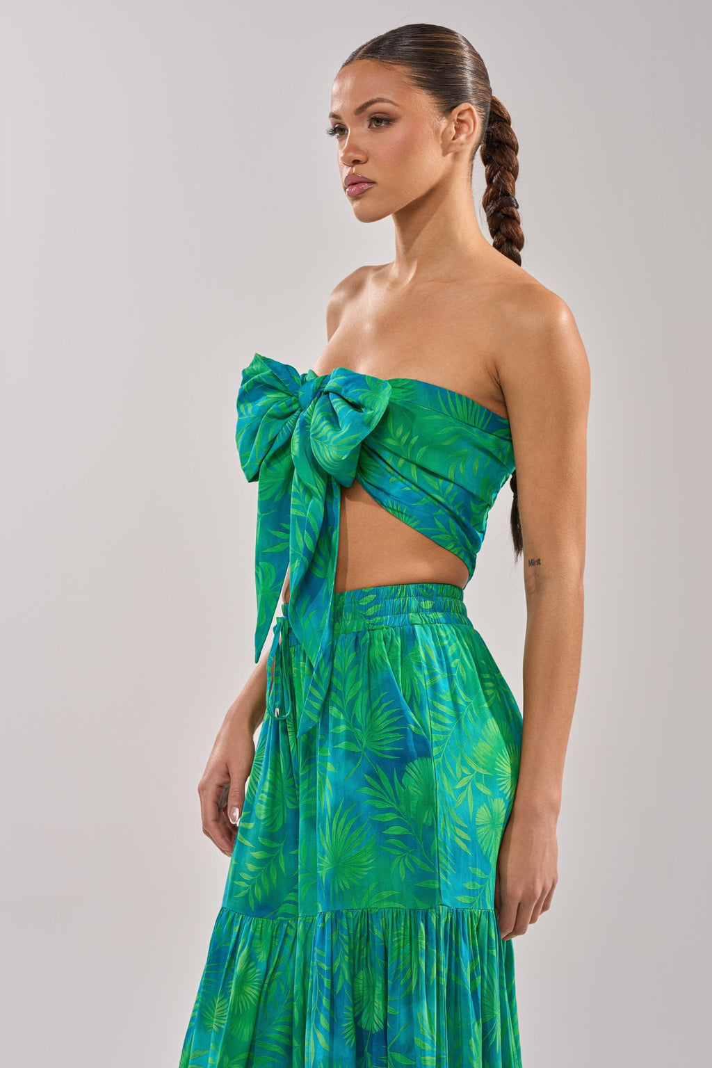 INTO THE GARDEN BRALETTE IN GREEN