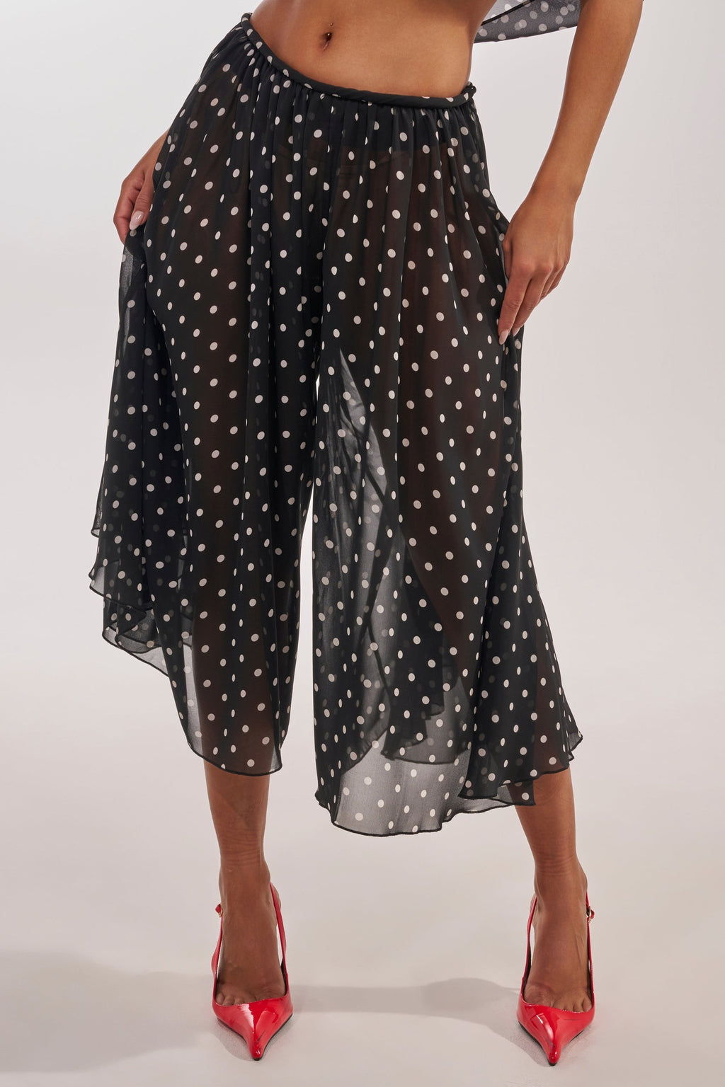 COOL GIRL POLKA DOT GAUCHO PANT