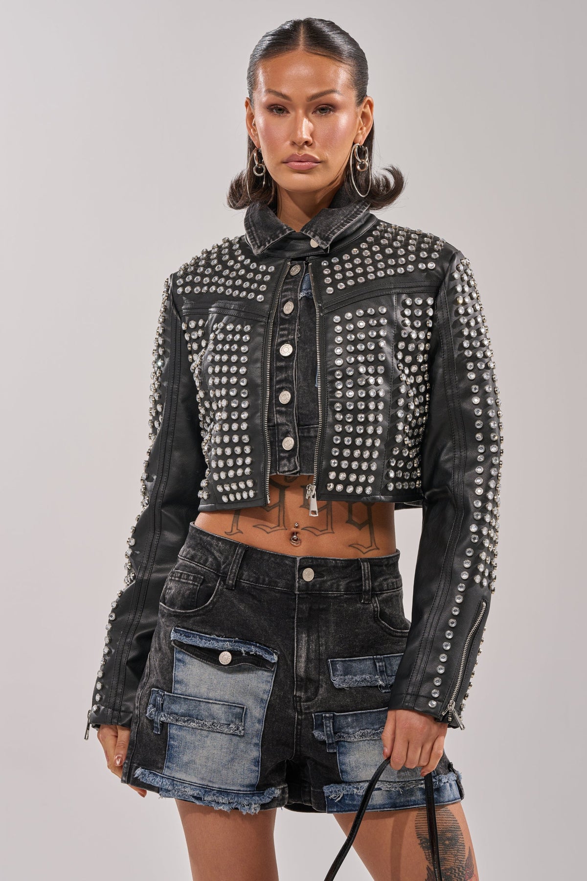 ASHTON RHINESTONE MOTO