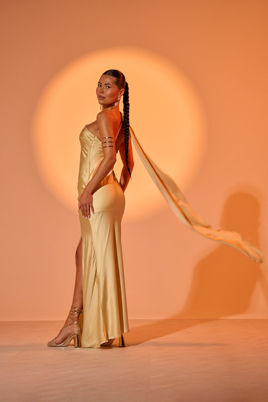 GOLDEN HOUR SATIN MAXI DRESS
