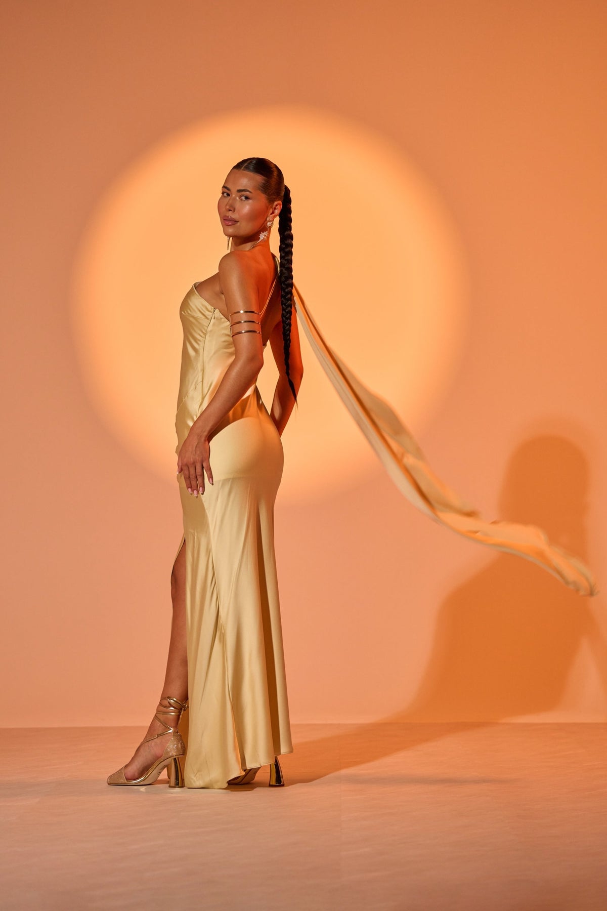 GOLDEN HOUR SATIN MAXI DRESS