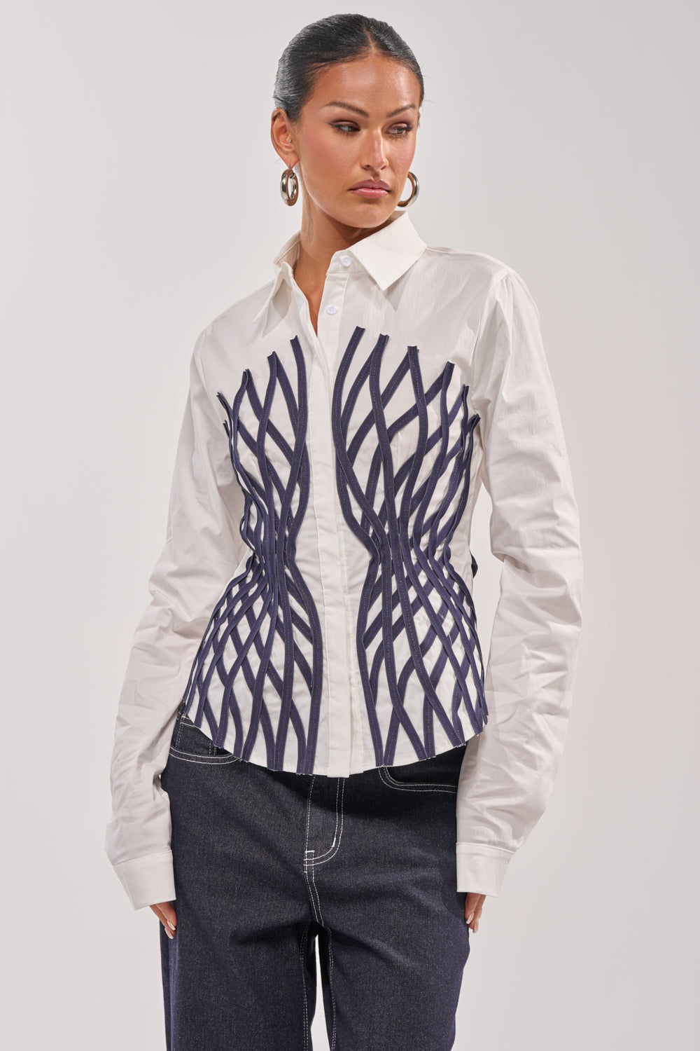 ON A NEW LEVEL POPLIN BUTTON DOWN