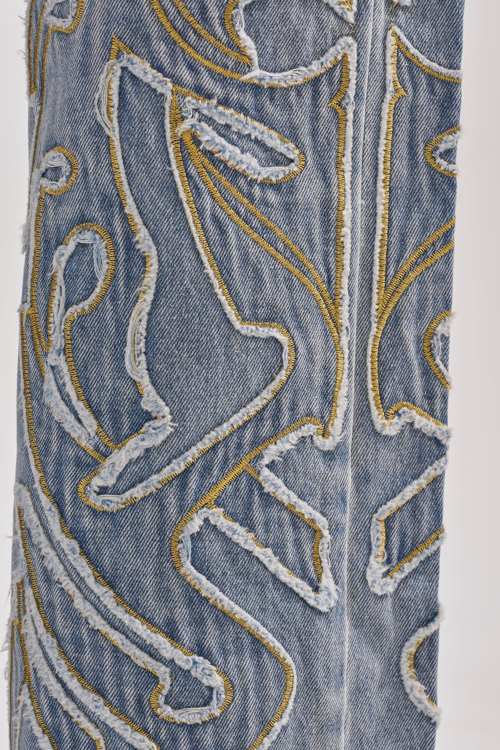 BUCKIN' EMBROIDERED DENIM JEANS