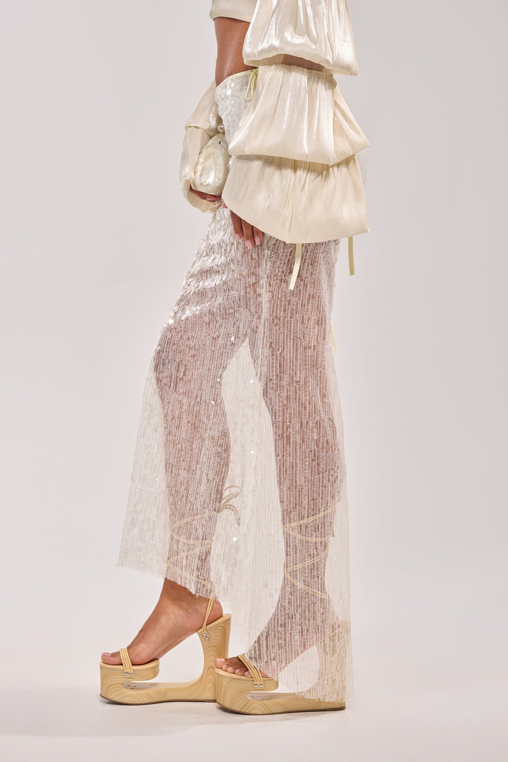 DRIPPING IN RHINESTONES MAXI SKIRT