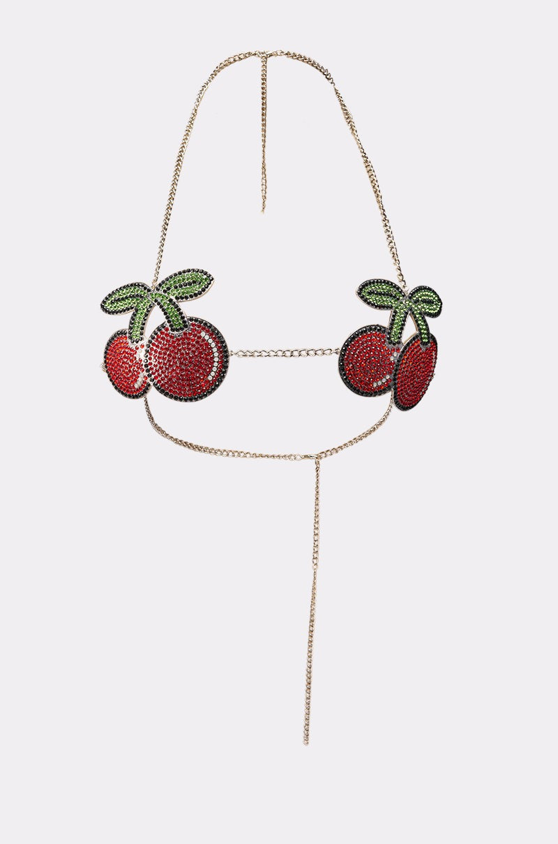 POP IT CHERRY BODY CHAIN