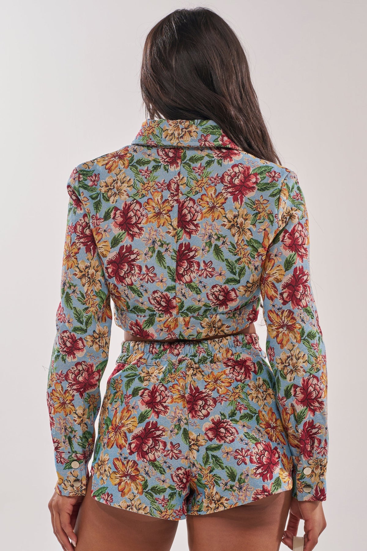 GOOD KARMA TAPESTRY MOTO IN BLUE MULTI