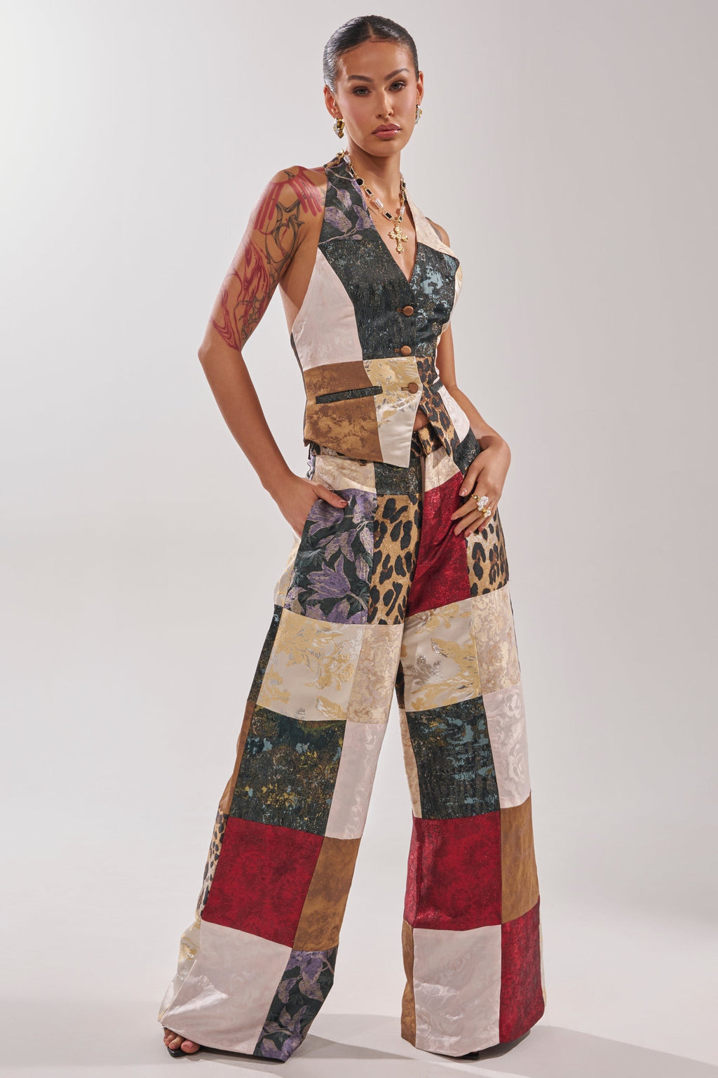 MADE YOU LOOK PATCHWORK TROUSER