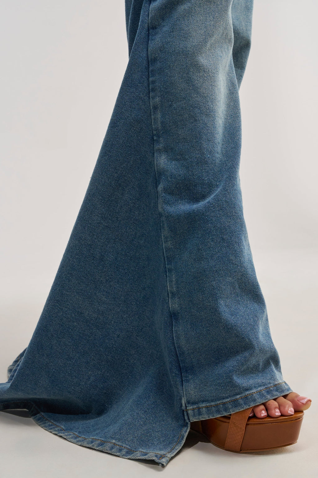 SHAKE IT OFF DENIM PANT WITH SKIRT ATTACHED