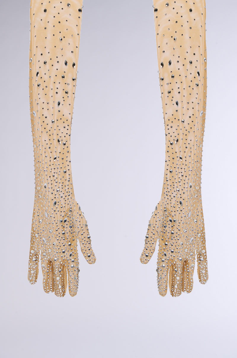 BLING BABE RHINESTONE GLOVES