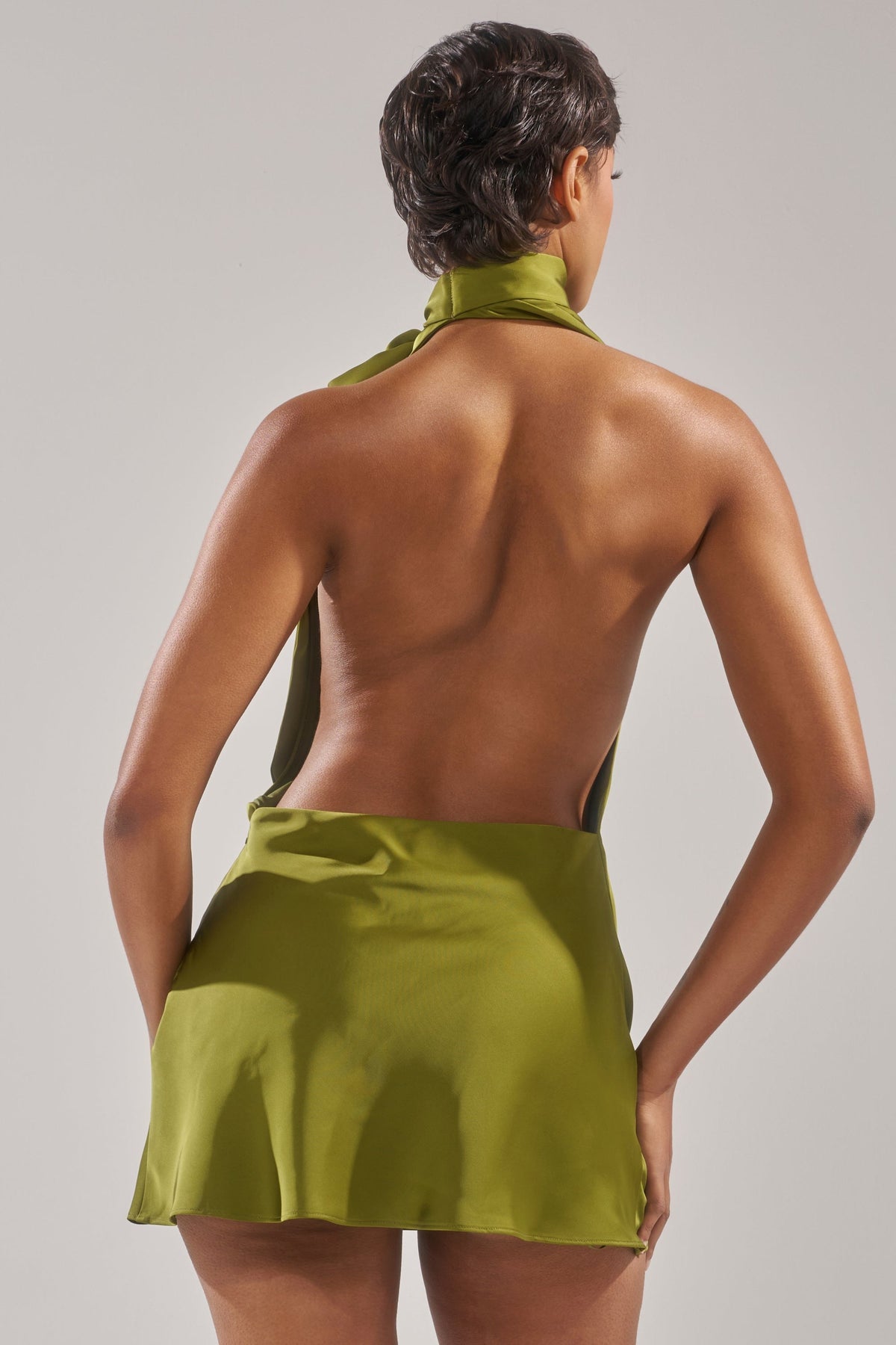 GIGI MINI DRESS IN GREEN