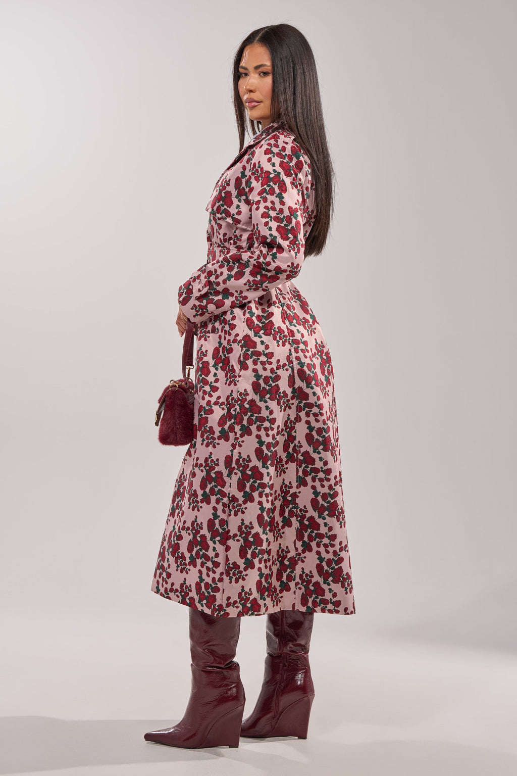 BUY ME ROSES JACQUARD TRENCH