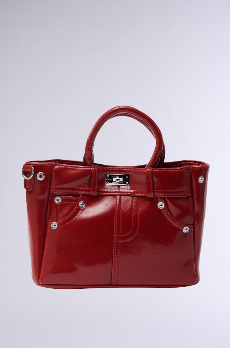 TOP TIER PANTS PU PURSE