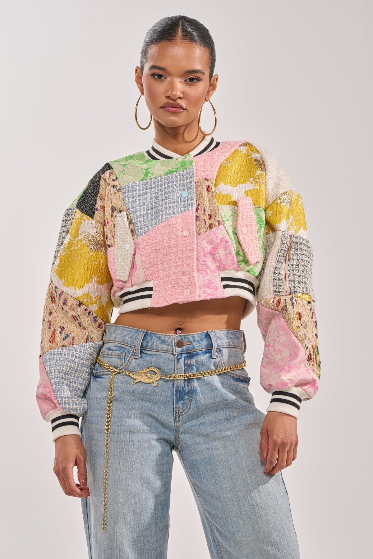 ESTELLE PATCHWORK BOMBER