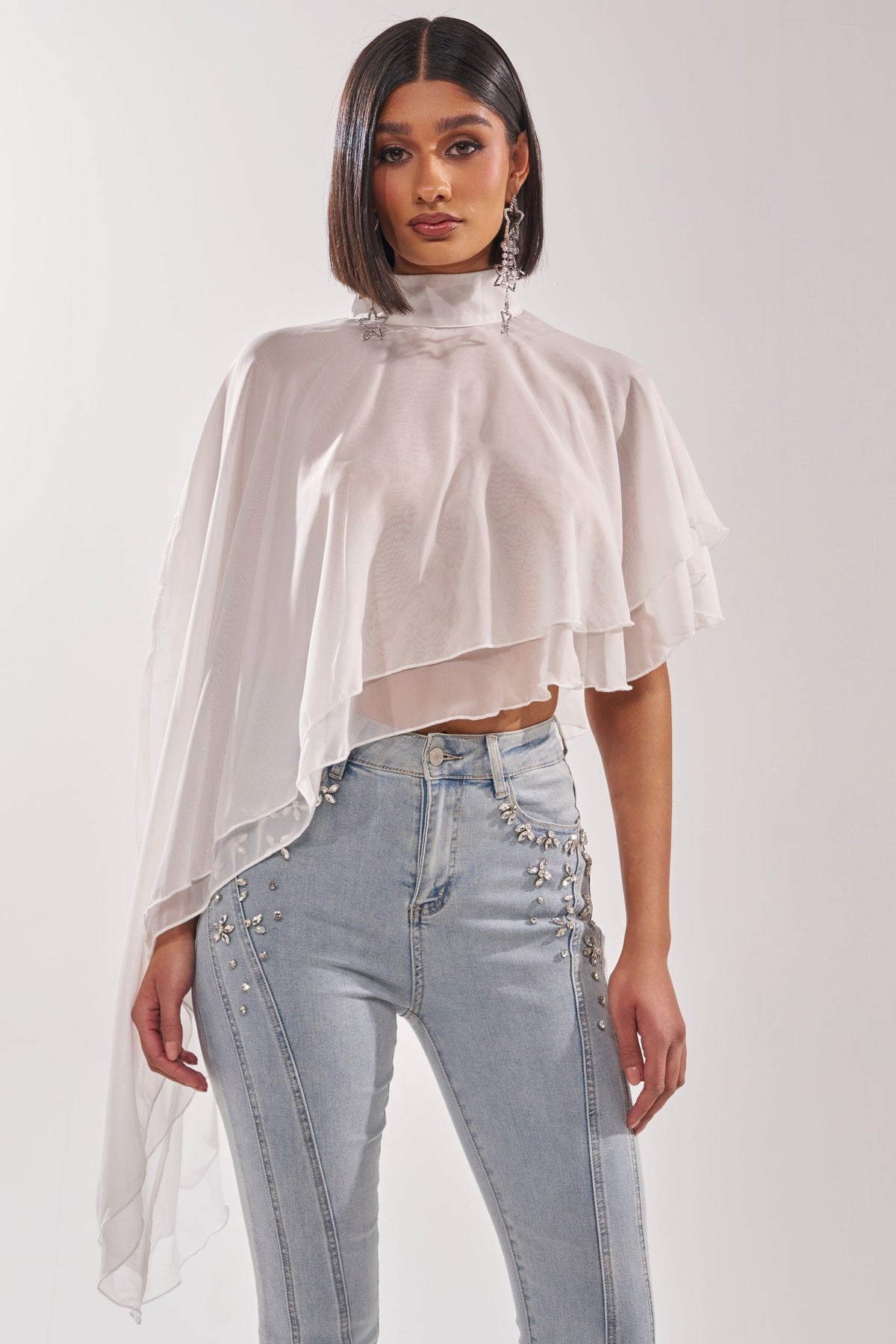 FOLLOW ME DRAPEY BLOUSE
