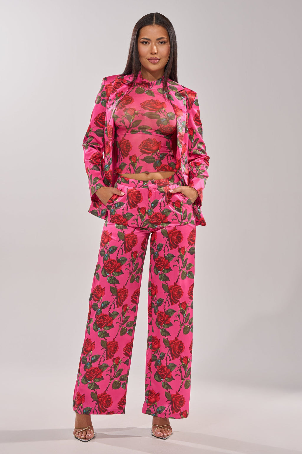 DOZEN ROSES MESH TOP