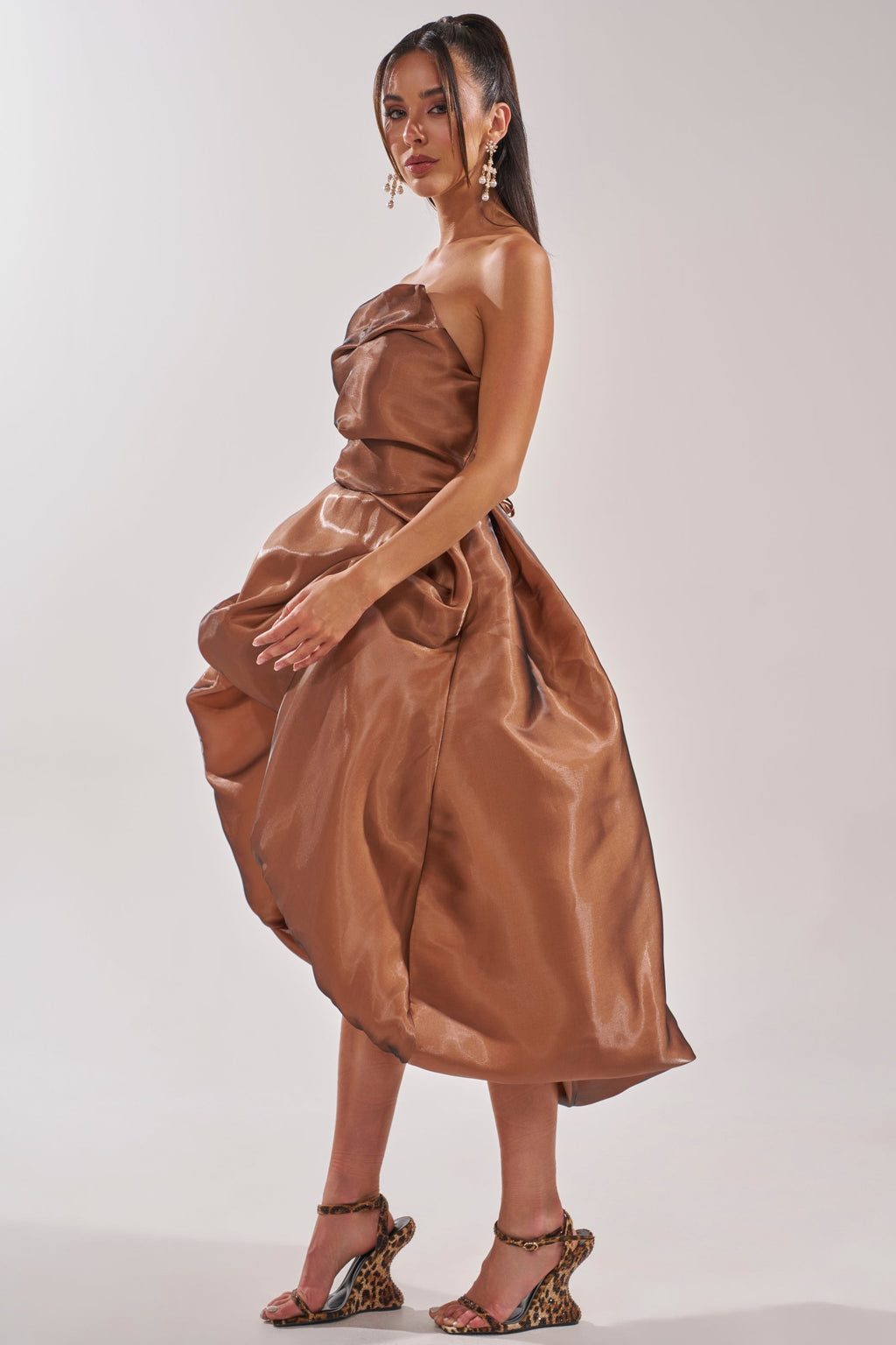 HEAD OVER HEELS HIGH-LOW DRESS