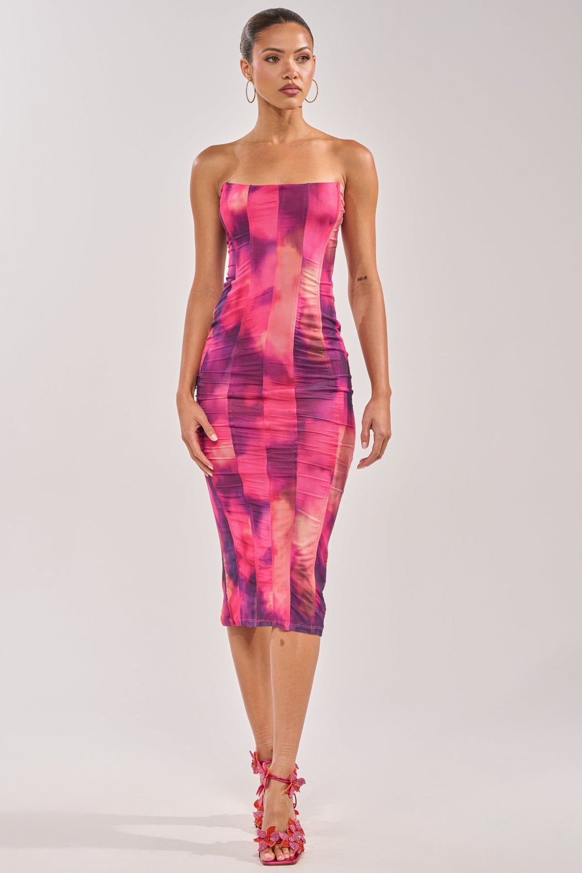 ROSE GARDEN MAXI DRESS IN PINK MULTI