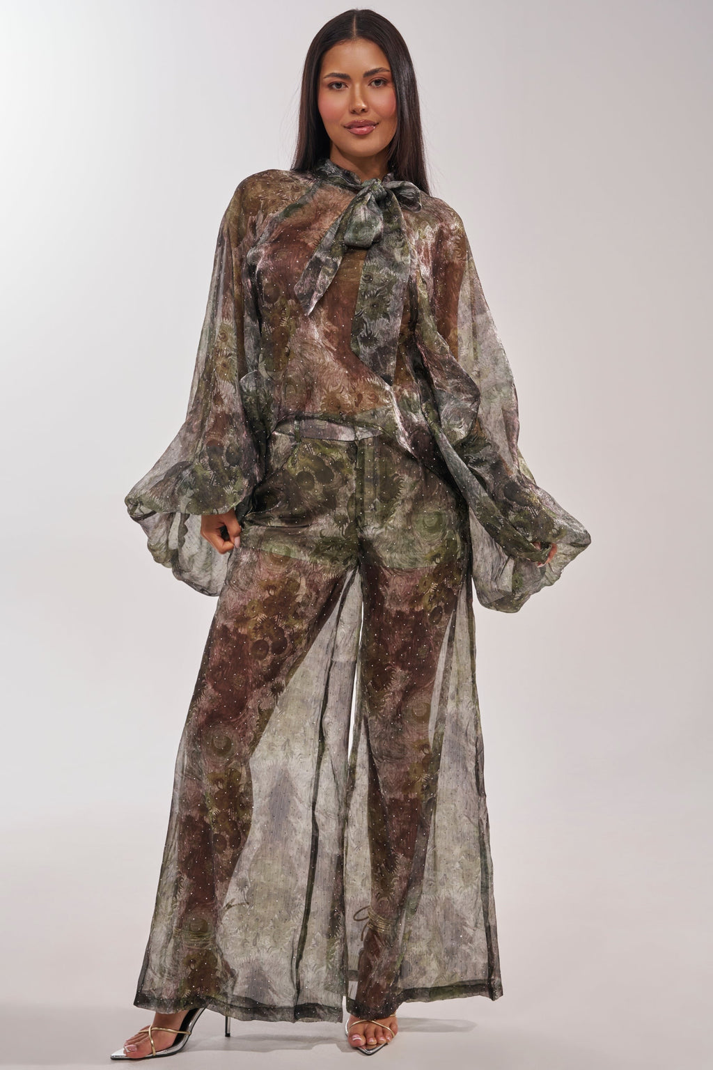 MYSTIQUE FLORAL CHIFFON BLOUSE