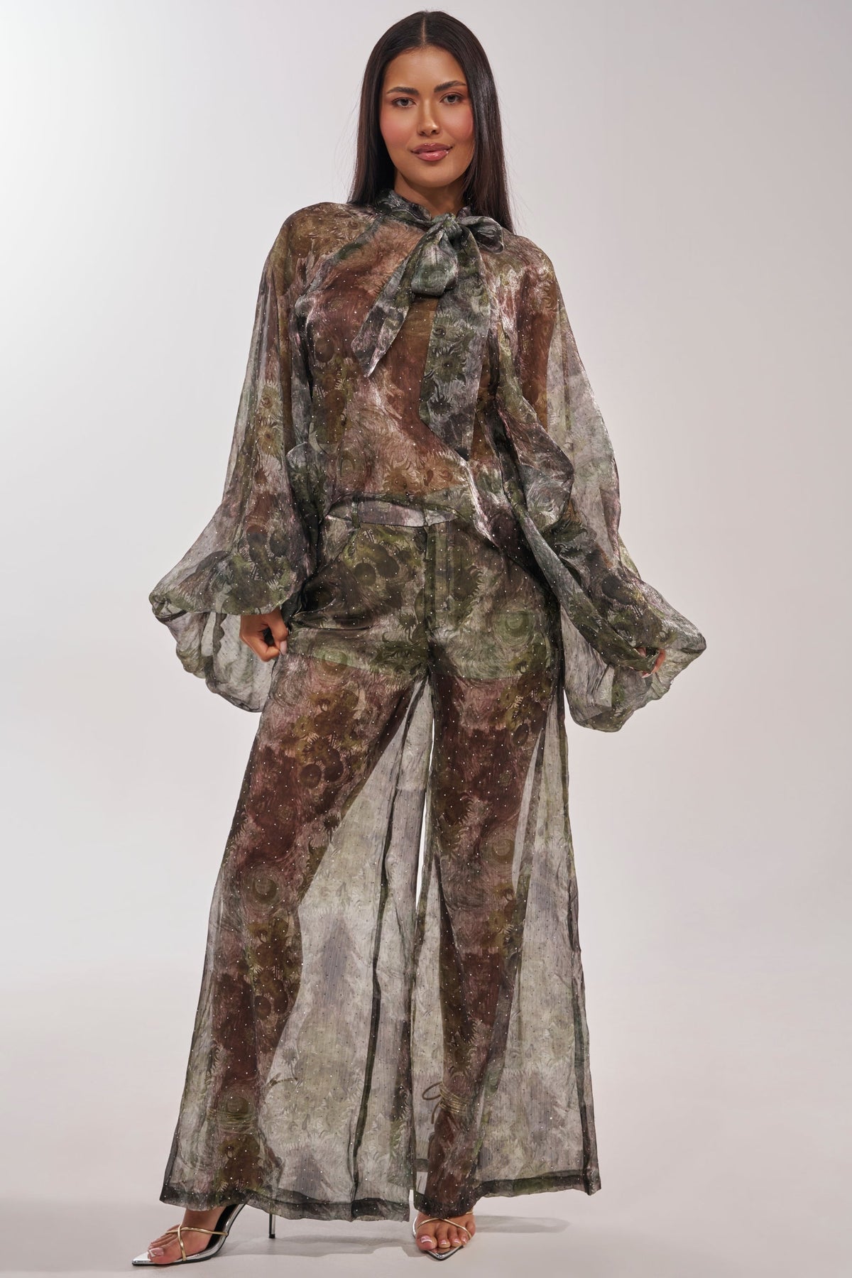 MYSTIQUE FLORAL CHIFFON BLOUSE