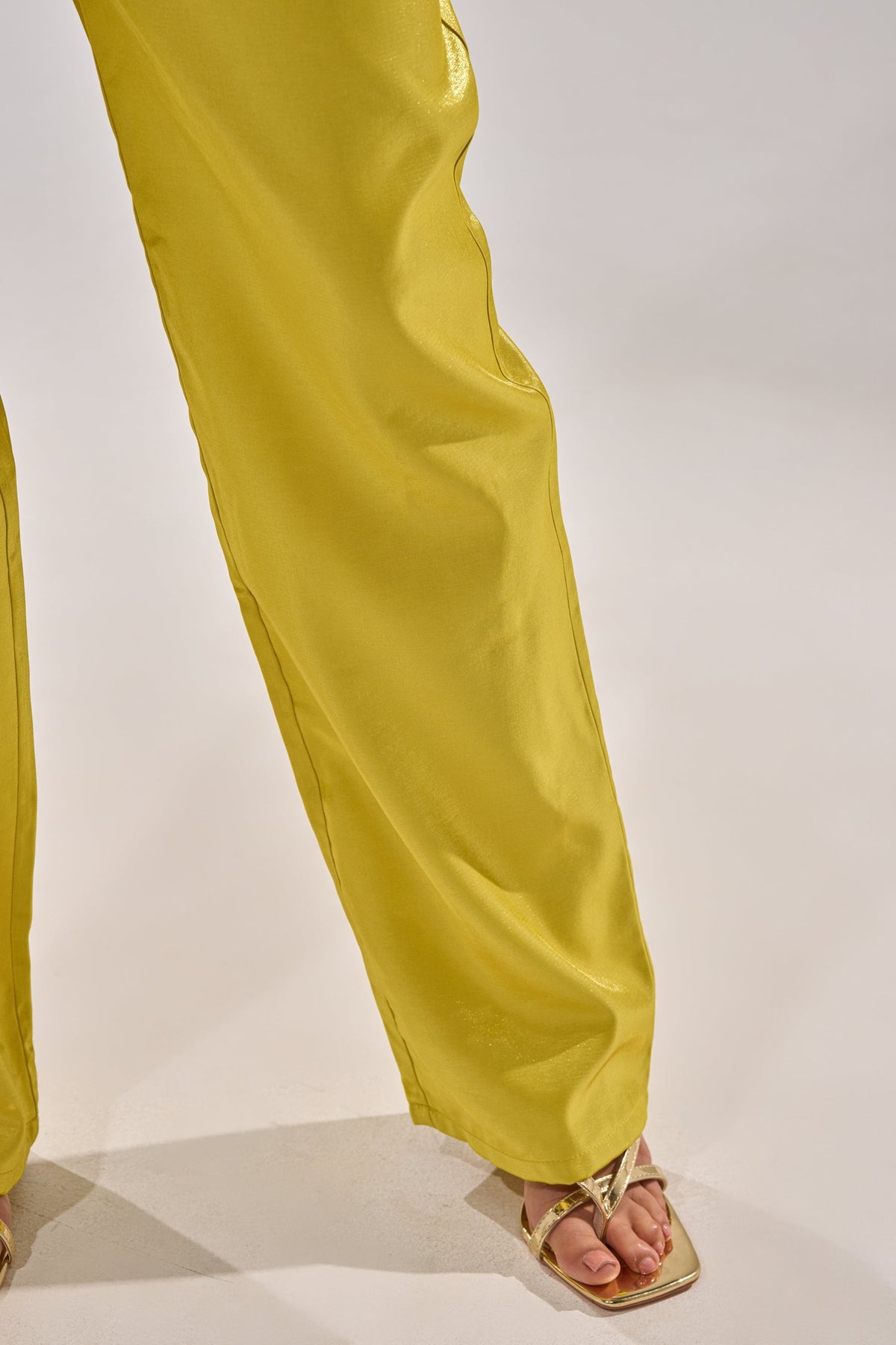 CLEO TROUSER IN CHARTREUSE
