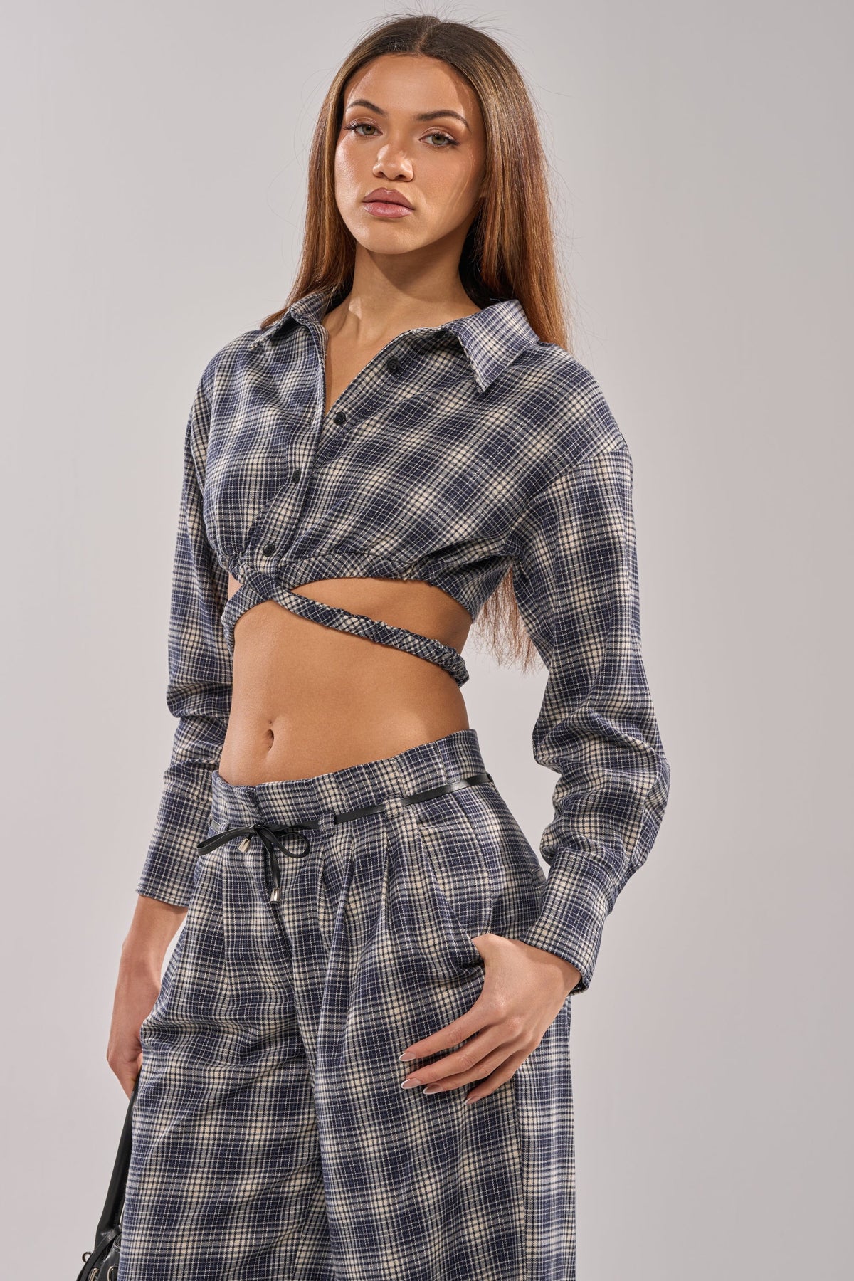 JANE PLAID BUTTON DOWN